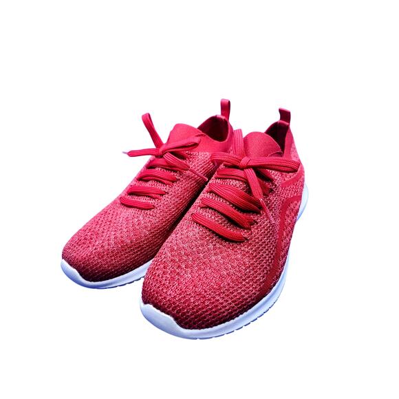 Skechers Women's Size 8.5 Red Ultra Flex SR Slip On Washable Knit Sneaker - Picture 3 of 13